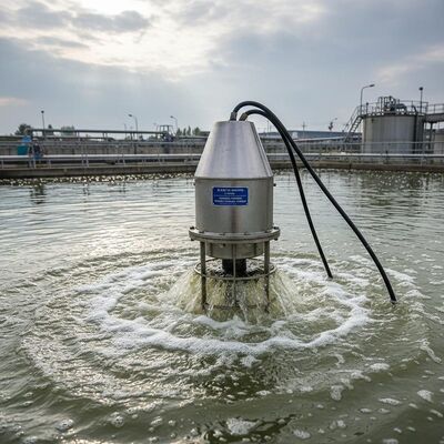 Bom preço 075 a 55 kW Potência nominal Aerador submersível de 3 fases Adequado para uso contínuo em lagoas de aeração e tratamento biológico on-line