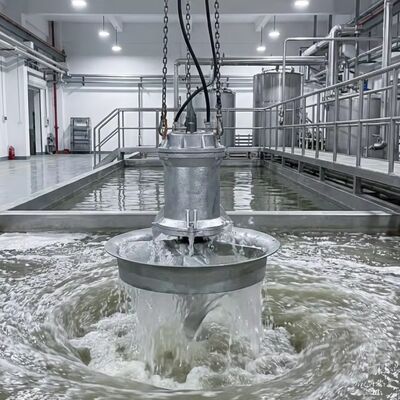 Bom preço Agitador submersível elétrico com faixa de potência de 0,85 a 22 quilowatts, adequado para tratamento de águas residuais e mistura química on-line