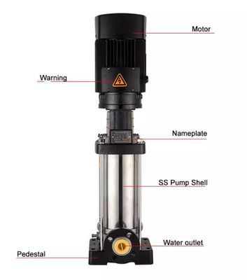 Bomba centrífuga de vários estágios vertical de CNP para a fonte de água e o impulso industrial