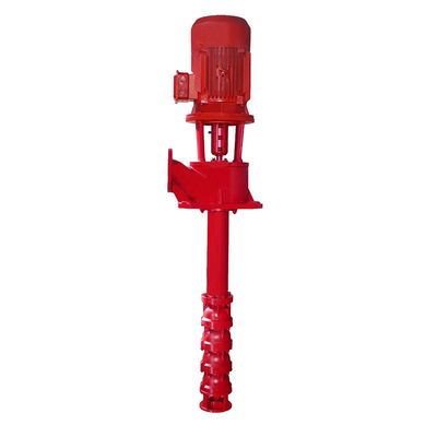 Bomba de luta contra o incêndio diesel de Pump Long Shaft do jóquei vertical vermelho da turbina