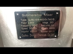 Bomba de mistura submersível de ferro fundido versátil para aplicações industriais de mistura