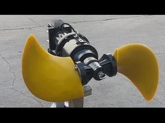 QDT Submersible Mixer Pump Low Speed Flow Propeller Com Redutor Material Ferro fundido aço inoxidável