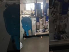 Conjunto de bomba de reforço de água com coletor de aço inoxidável, tubulação e tanque de pressão